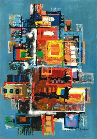 Suppin Geschichtete Landschaft